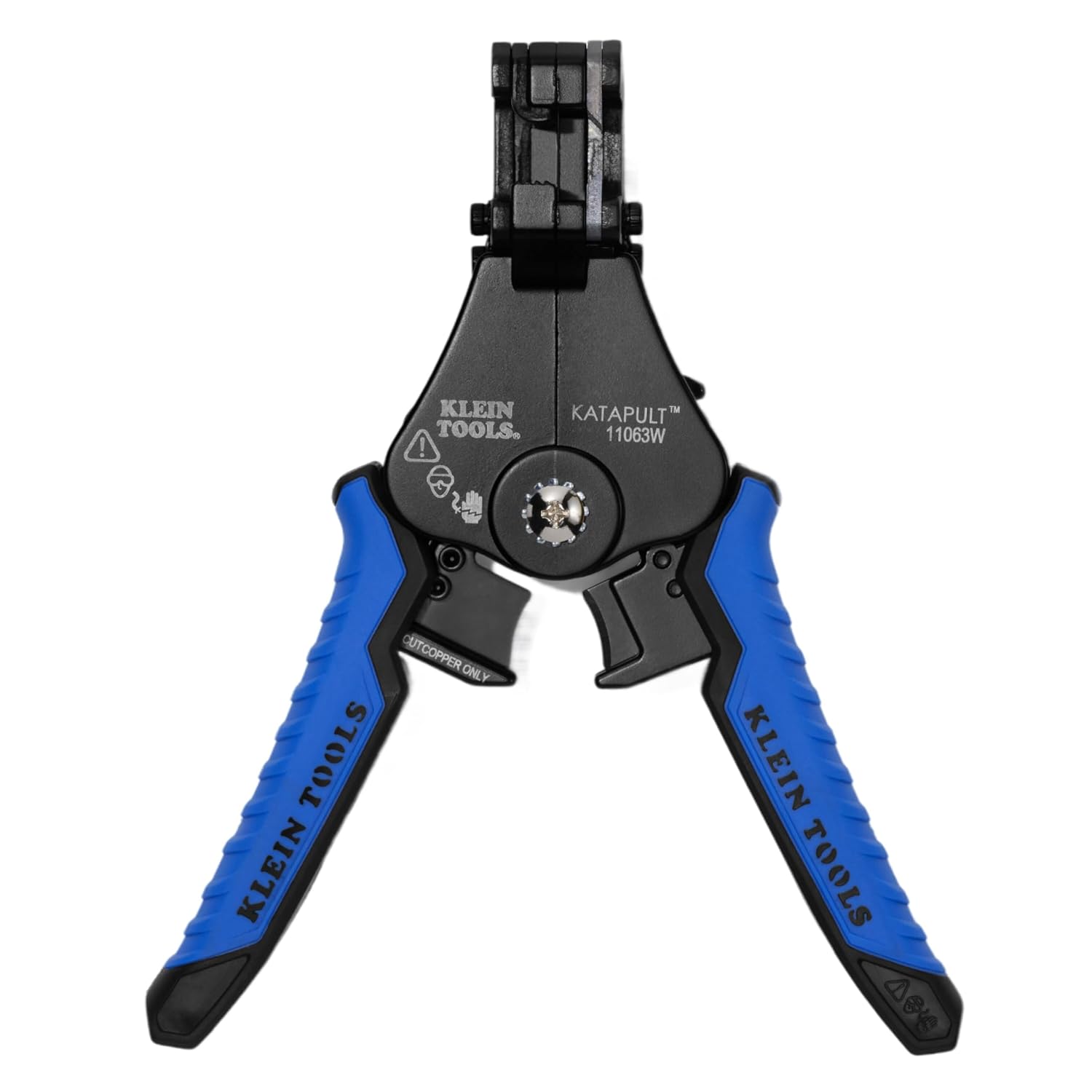 Klein Tools 11063W | Abisolierzange | Automatischer Drahtabisolierer für massive und flexible Kabel | 0,5–8,0 mm² | Präzises Abisolierwerkzeug für Elektriker und Handwerk