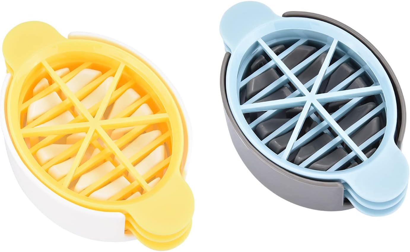 2 Stück Eierschneider für harte Eierschneider, Utensilien, Eier, 3-in-1 (Hemisect/Slice/Pedal), konservierte Eier, Zerkleinererer, Schneiden, Küche, Kochen, Gadgets, Schneiden von Splitter