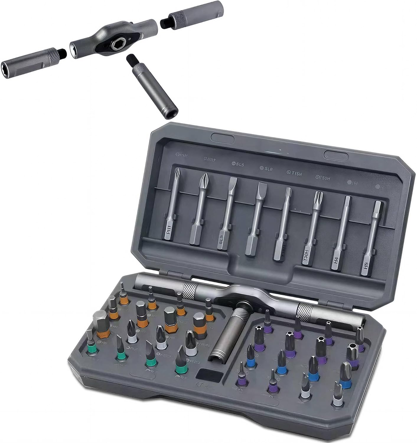 42-in-1 Ratschen Schraubendreher Set - Ratschenschraubendreher Magnetgriff