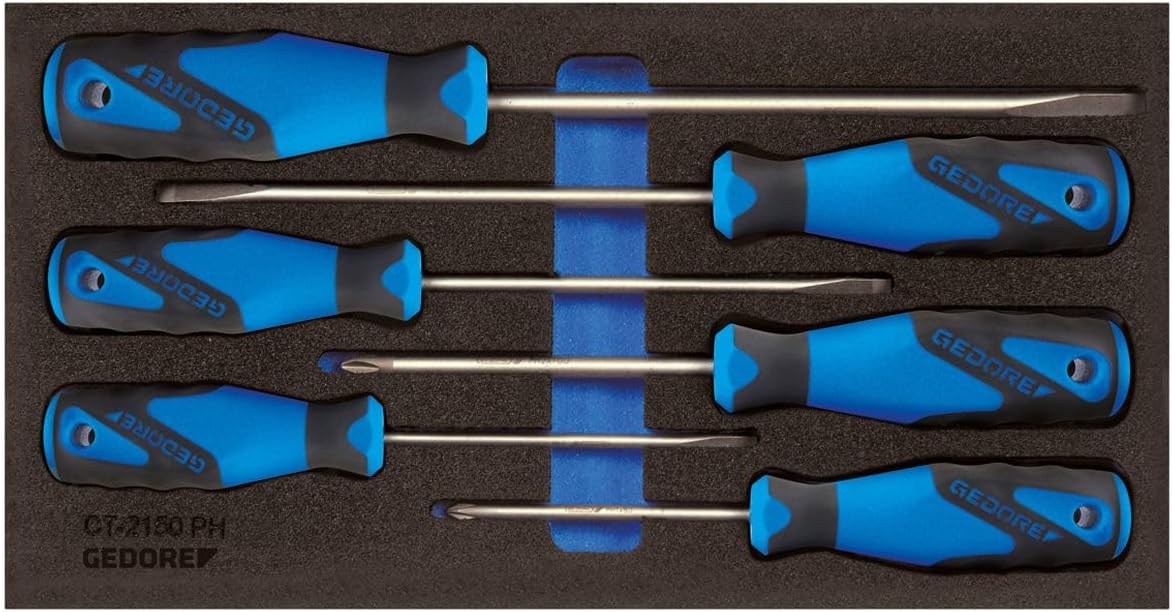 GEDORE Schraubendreher in Check-Tool-Einlage, 1 Stück, 1500 CT1-2150 PH