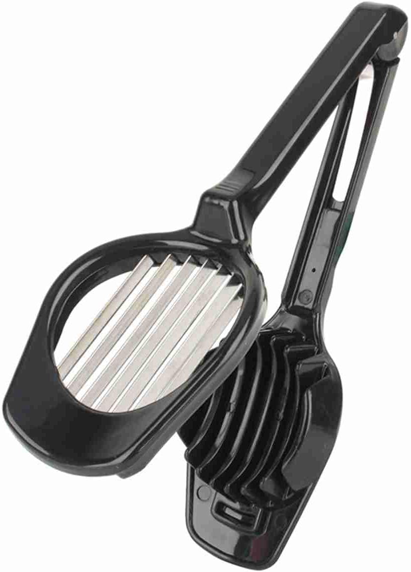 Eier-Schneider mit Rutschfester Basis, Schwarz