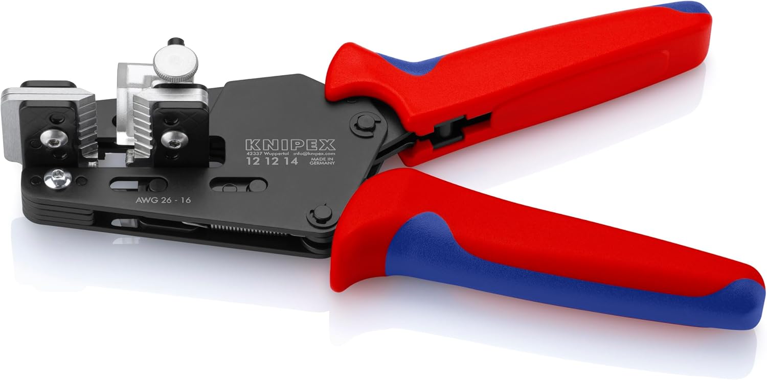 KNIPEX Präzisions-Abisolierzange mit Formmessern, 12 12 14