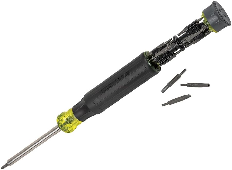 Klein Tools 32328 Präzisions-Schraubendreher, 27-in-1 Multi-Bit-Schraubendreher, Bits für Apple-Produktreparatur, Seltenerd-Magnet, Elektronische Reparatur