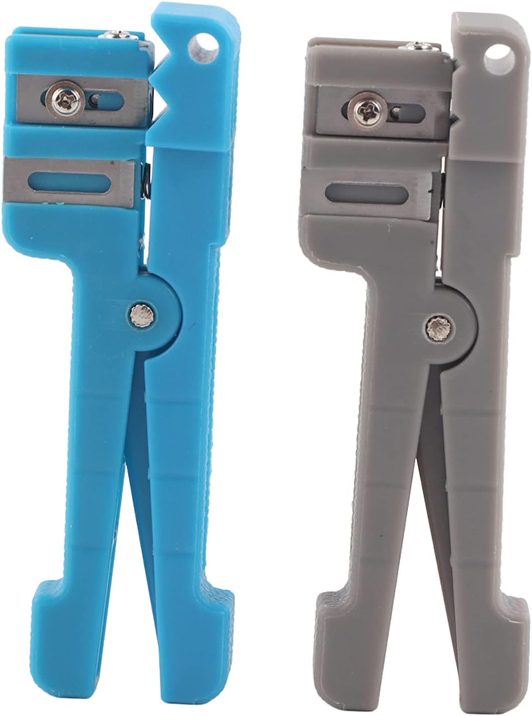 Eujgoov Glasfaser-Abisolierzange, Fiber Optic Jacket Stripper Koaxialkabel Stripping Cutter Werkzeug Kabelschneider Crimper 45-163 + 45-162(45-162+45-163)