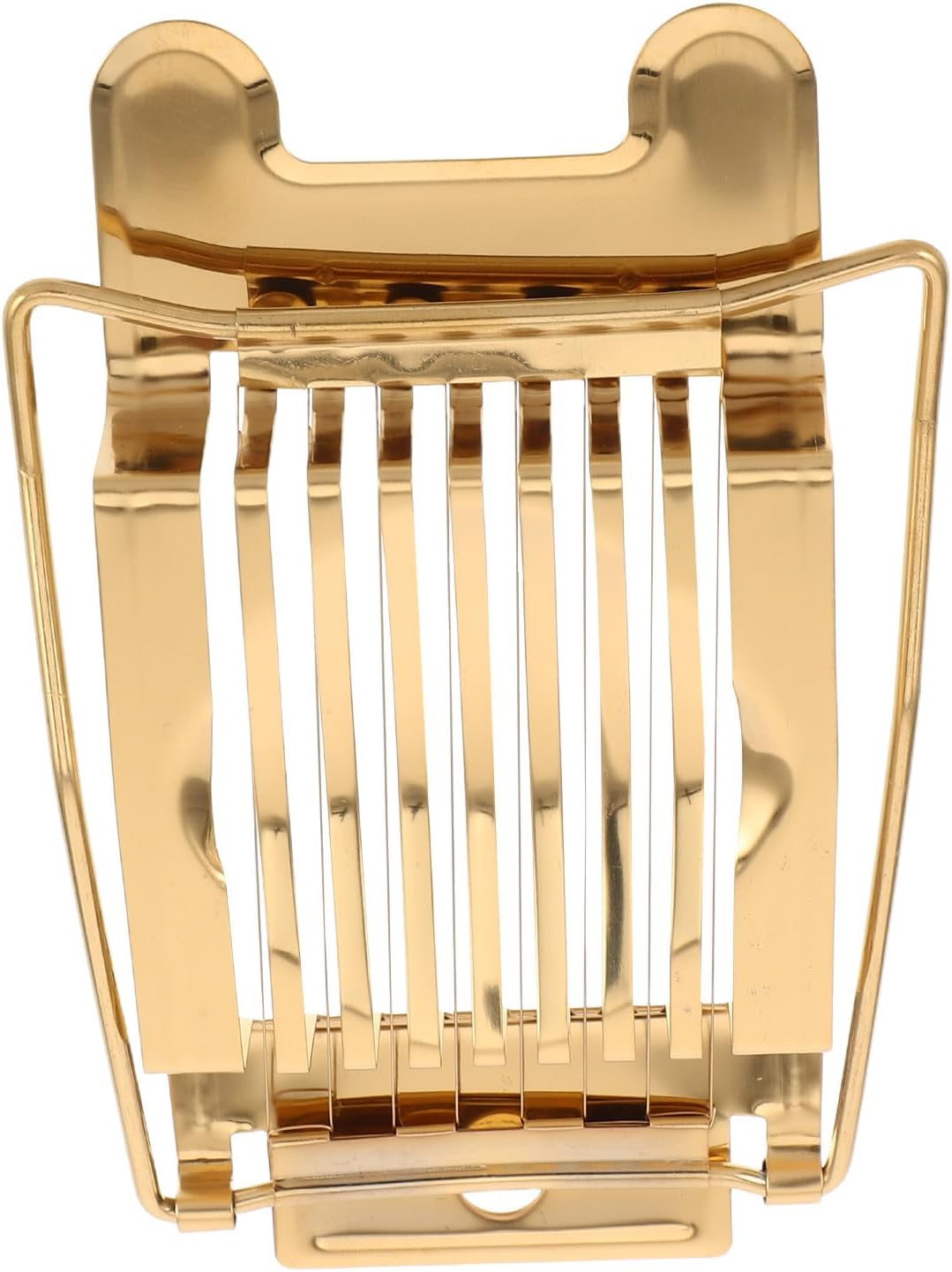 Toyvian Eierschneider Aus Edelstahl Golden 14.00X9.30X2.00cm