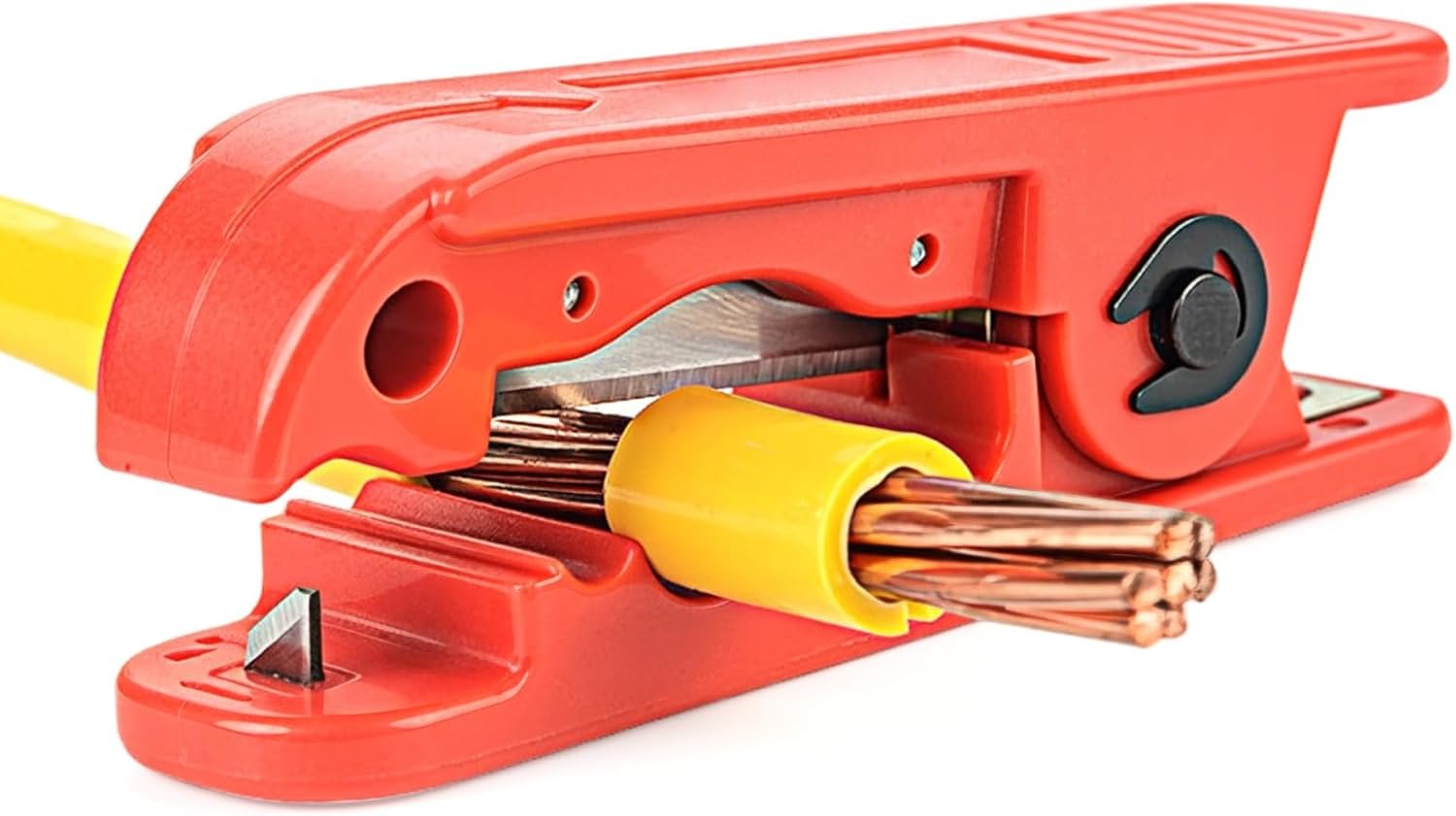 360° Rotierender Kabel Abisolierer, Manueller Abisolierzange für 4‑240 mm² Isolierte Kabel, Ergonomischer Elektrokabel‑Abisolier‑ & Crimpwerkzeug für Elektroinstallationen und Reparaturen