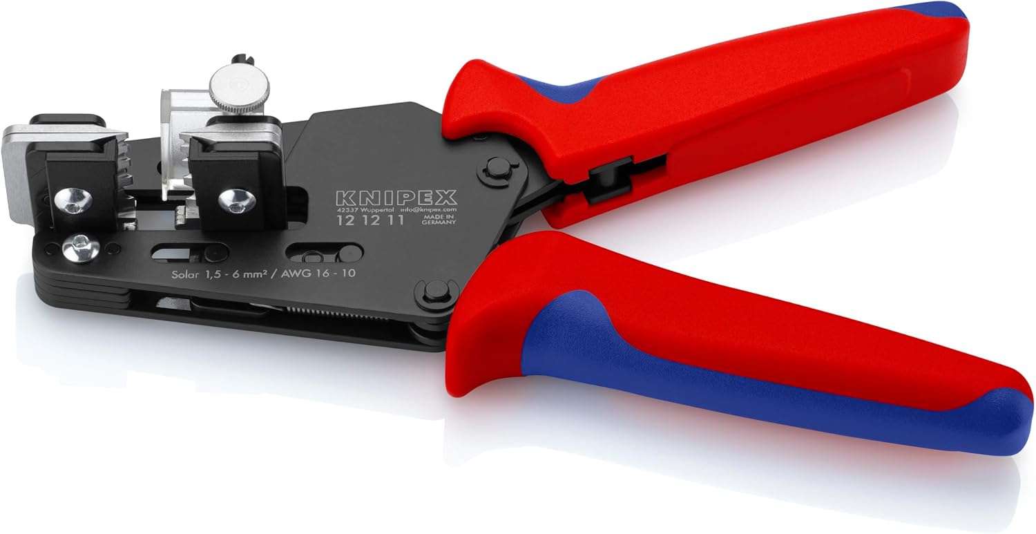 KNIPEX Präzisions-Abisolierzange mit Formmessern, 12 12 11