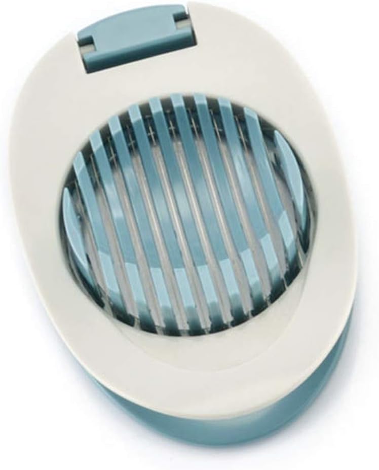 Eierschneider, Gekochtes Ei Slicer Sectione Cutter Mold Blume Kanten Gadgets Ei Werkzeuge Qualität Ei Cutter, Eierteiler für runde und ovale Scheiben (Rot)