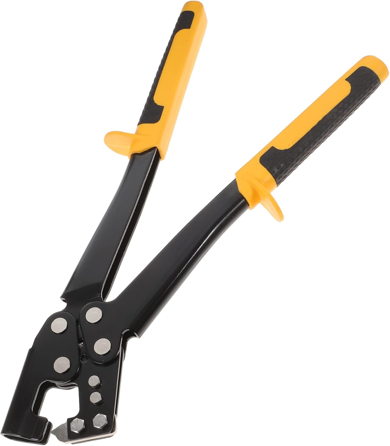 VILLCASE Kielzange Crimper Für Trockenbauwände Metall Kielklemmzange Stahl Lochzange Stanzzange Mit Crimpschloss Geeignet Für Stahlkiel Wandstärke