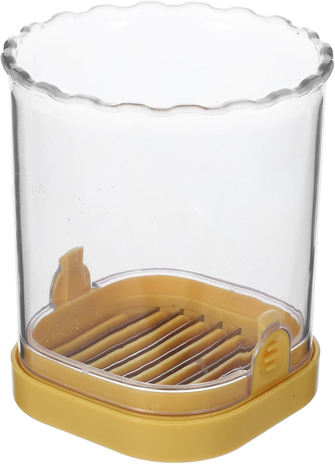 Eierschneider aus Edelstahl und Metall für Obst und Gemüse, Gelb