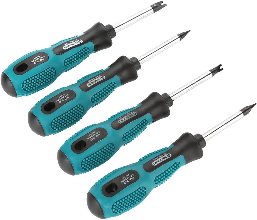 Duokon U-Typ-Schraubendreher, Multifunktionales Handwerkzeug-Schraubendreher-Set, Magnetischer U-Gabel-Typ für die Reparatur zu Hause Im Freien (4 Stück)