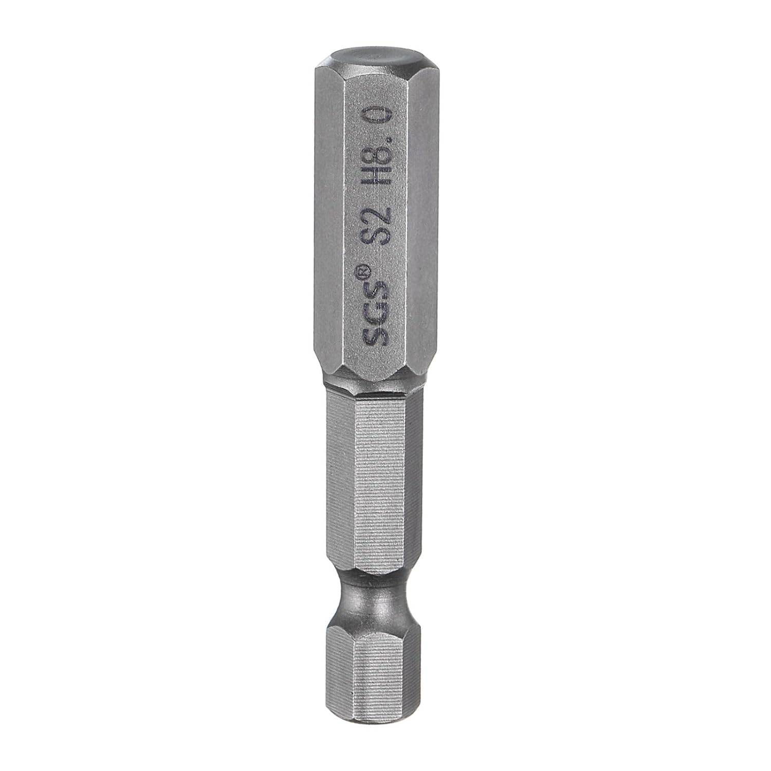 sourcing map H5.0 Sechskant-Bohrer-Bitschlüssel, 5 mm, metrische flache Spitze, 6,35 mm Sechskantschaft, 300 mm lang, magnetisch, Sechskant-Schraubendreher, Stecknuss, industrielle Schraubendreher,