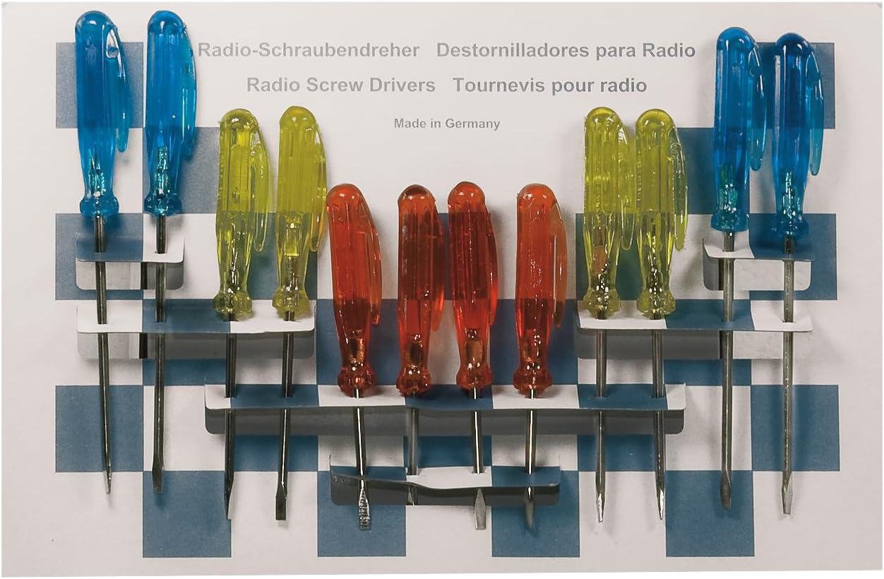 SW-Stahl 32310L Mini-Schraubendreher-Satz mit Plastikclip, 12-teilig