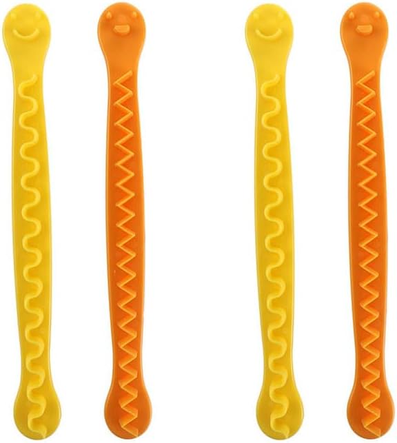 Pokinge 4 Stück Eierschneider, ausgefallene Eierschneider, wellenförmig, Eierschneider, Werkzeug, Schnitzen, Spitze, Eierschneiden, Gadget, Utility Küche Kochen Utensil