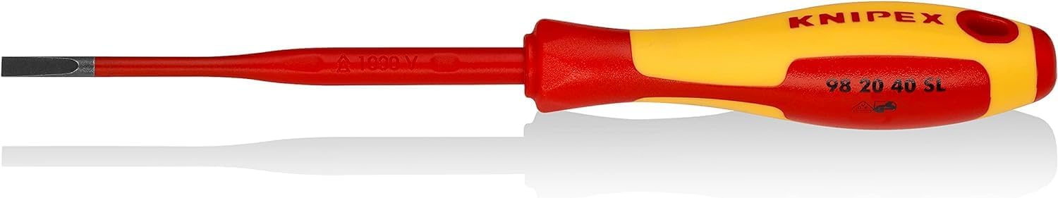 KNIPEX Schraubendreher (Slim), VDE-geprüft 202 mm, 98 20 40 SL
