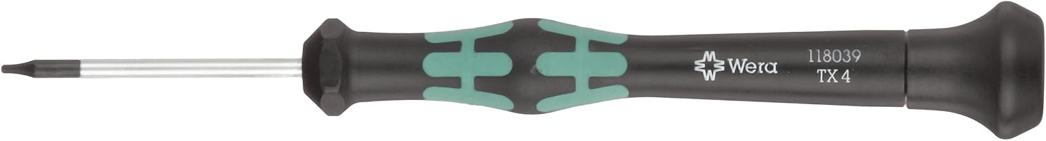 Elektronischer Schraubendreher für TORX®-Schrauben, ohne Bohrung, Maße T 4, Klingenlänge 40 mm, Gesamtlänge 137 mm