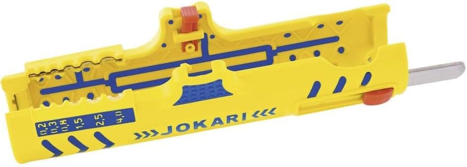 JOKARI®original Secura Super Entmanteler No.15 zum Abisolieren von Leitungen in Innendosen NYM-J 3x1,5² bis 5 x 2,5mm², Litzen 0,2 bis 4mm²,Art.Nr. 30155