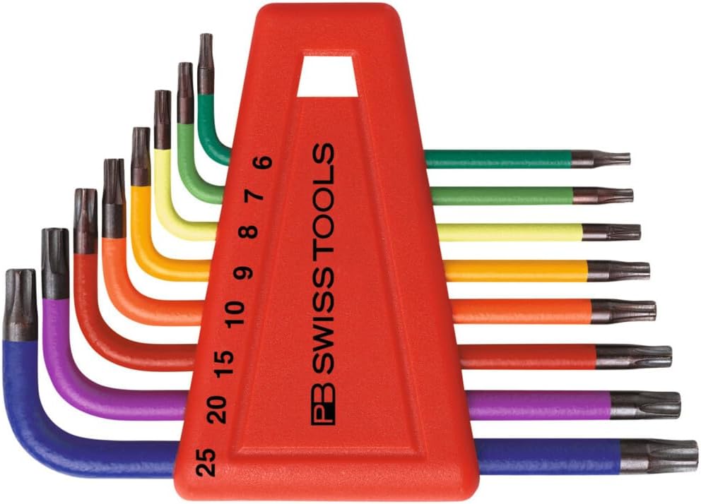 PB Swiss Tools Winkelschraubendreher-Satz, für Torx, pulverbeschichtet, 8-teilig