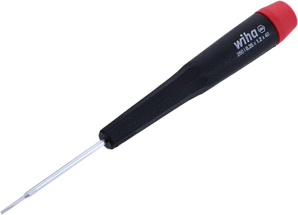 Wiha 96012 Slotted Screwdriver with Precision Handle, 1.2 x 40mm by Wiha
