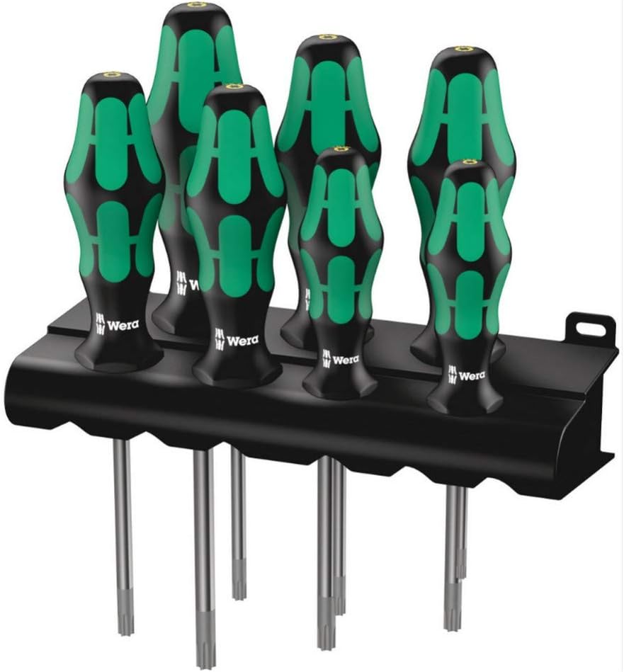 Wera TORX® HF Schraubendrehersatz Kraftform Plus 367/7 mit Haltefunktion + Rack, 7-teilig, 05223161001