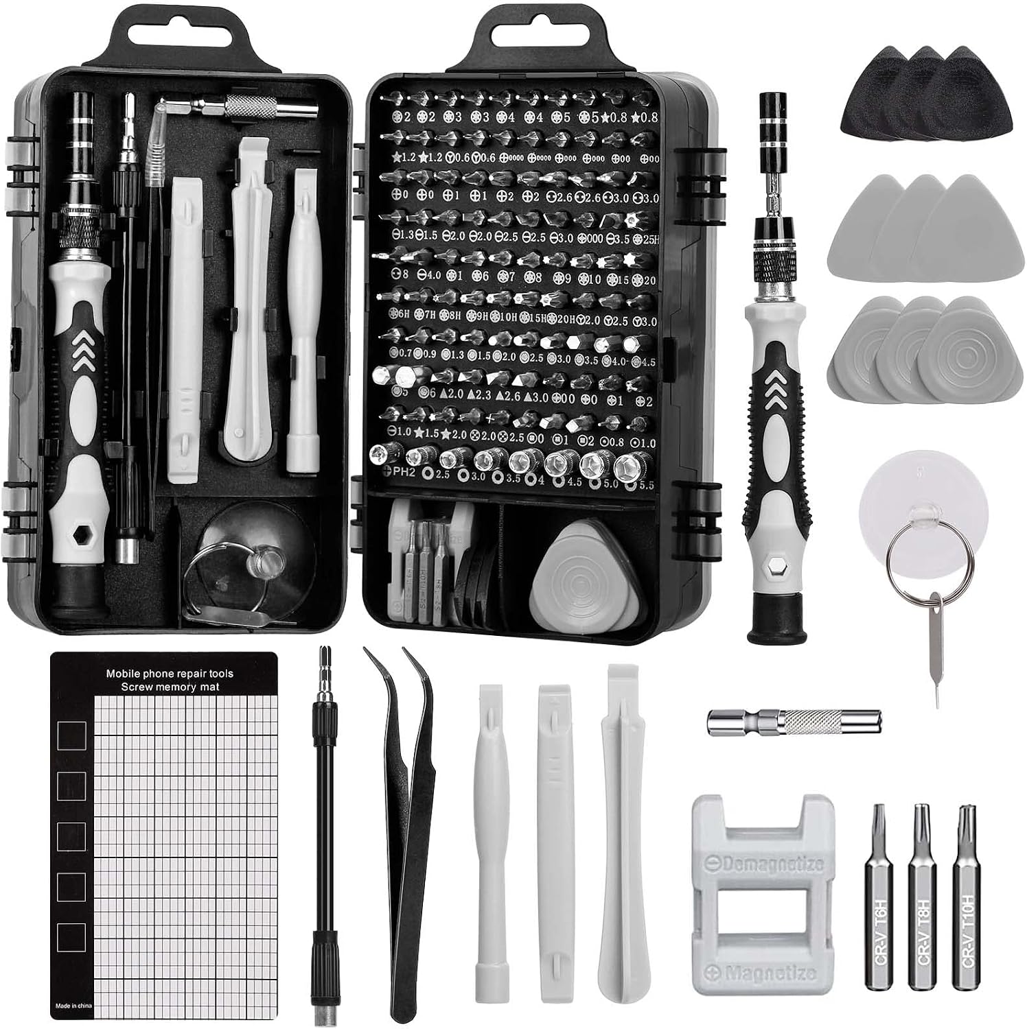 122 in 1 Feinmechaniker Werkzeug Set, Feinmechaniker Schraubendreher Set, Mini Schraubenzieher Set, Magnetische Mini Werkzeug Set, Reparatur Kit für Iphone/Laptop/Tablet/Uhren/Kamera usw