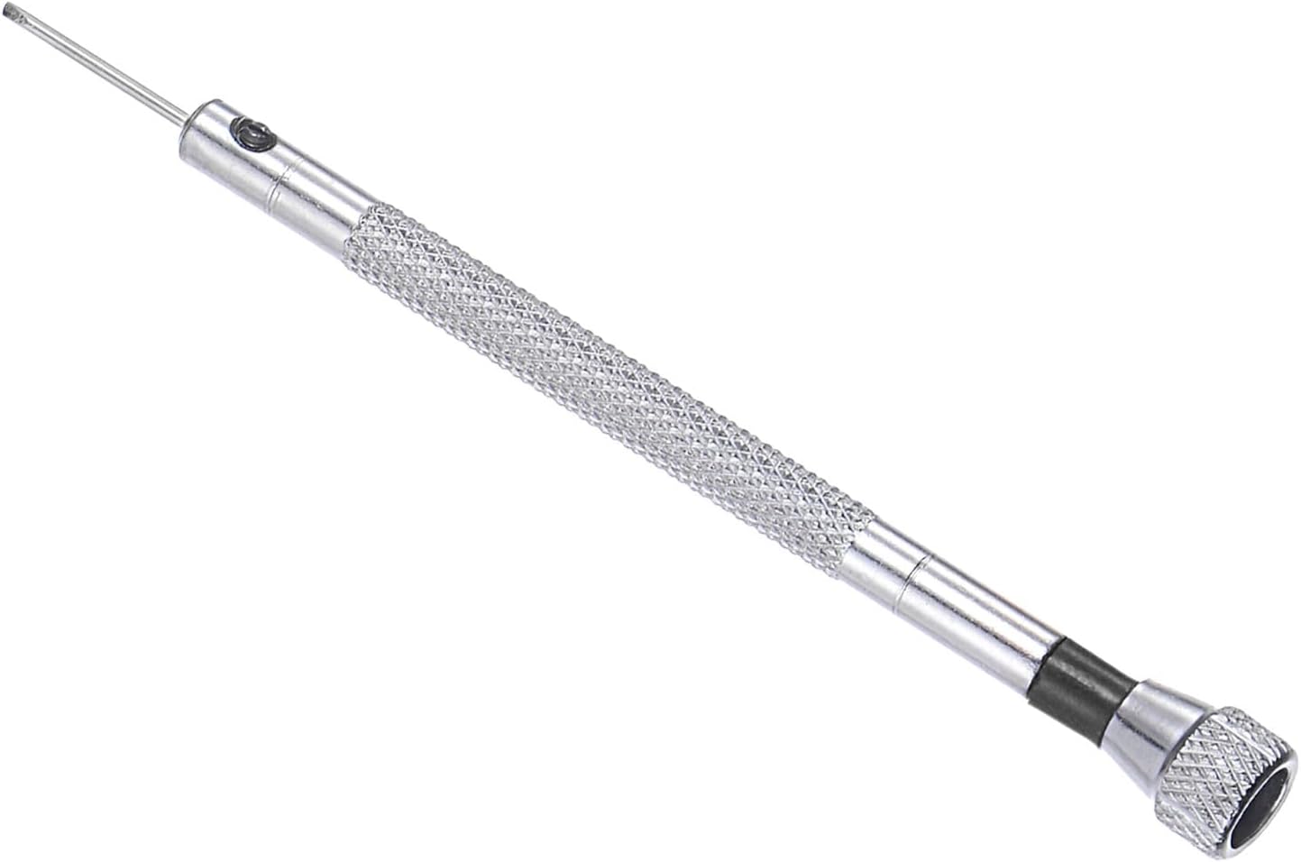 Mini-Schlitzschraubendreher, Größe 1,0 mm, Länge 90 mm, Kohlenstoffstahl, kleine Flachkopf-Schraubendreher mit rutschfestem Griff - (Anwendungen: für Brillen, Uhren oder Laptops)