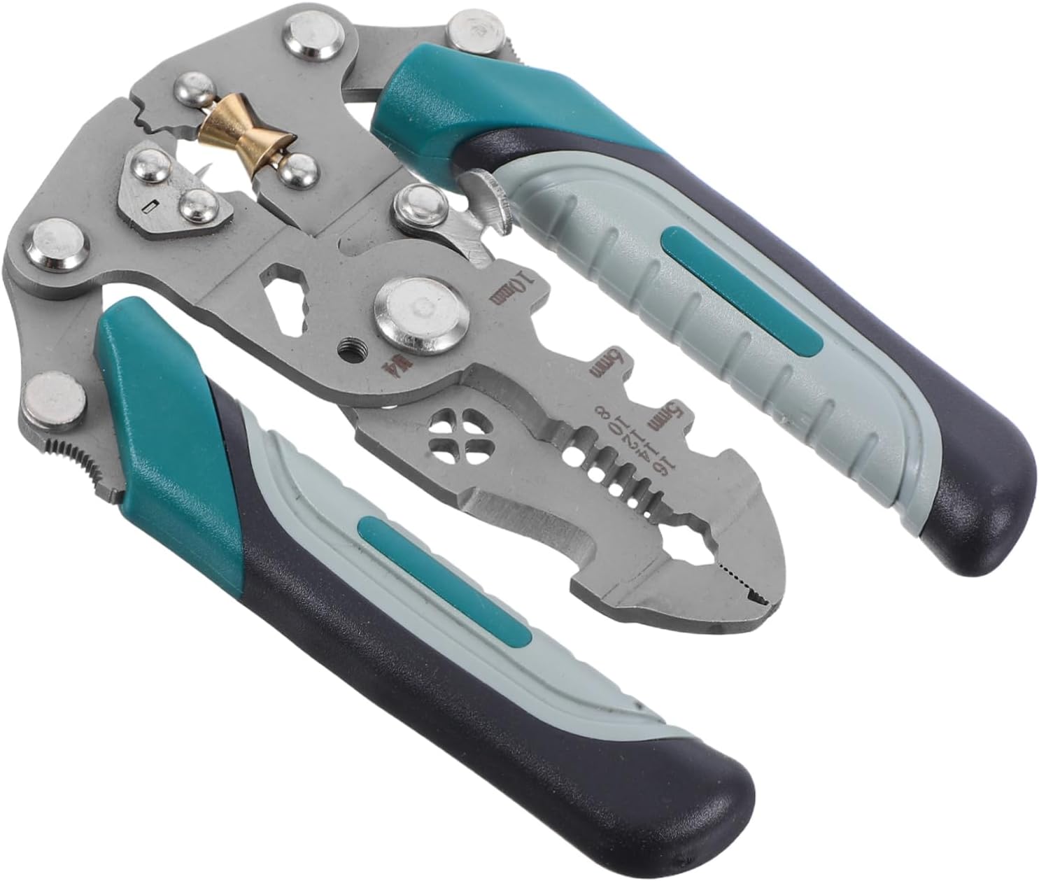 VILLCASE Multifunktions Abisolierzange aus Metall mit Scharfer Schneide und Ergonomischem Griff für Elektriker Faltbar und Abisolieren und Schneiden von Kabeln