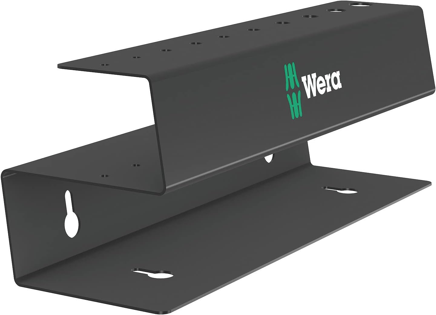 Wera 05136424001 9604 Metallrack für bis zu 7 Wera Innensechskant-Quergriff-Schraubendreher, 214.0 x 78.0 mm, Schwarz