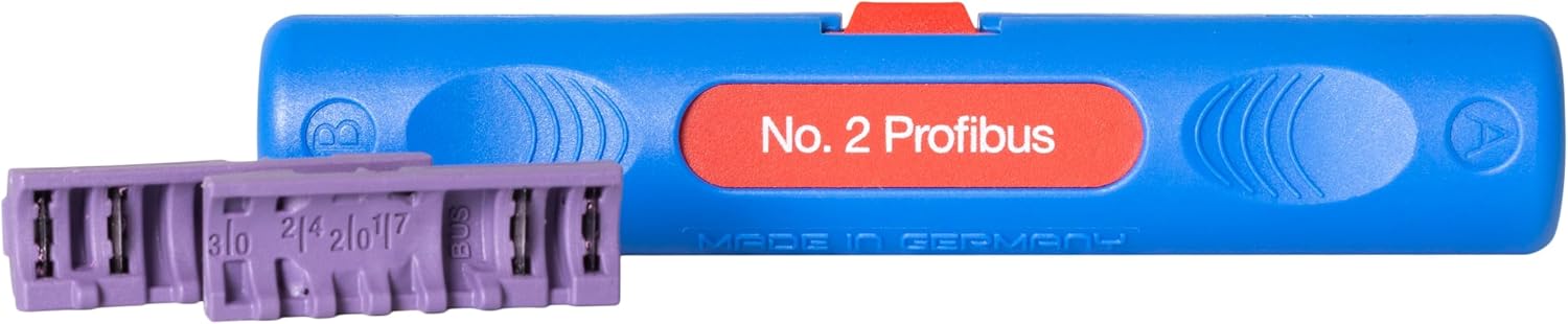 WEICON Profibus-Stripper No. 2, für geschirmte Profibus-Datenkabel, 5,5-8 mm, Blau, Solinger Stahl