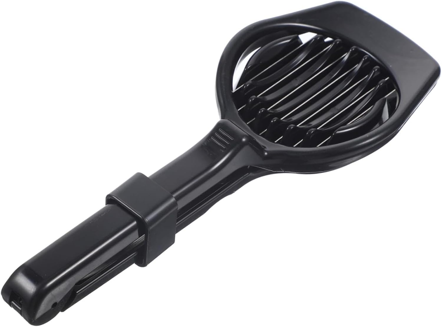 Eierschneider Edelstahl Spülmaschinenfest,Eierteiler Kartoffelschneider,Eierharfe,Erdbeerschneider,Eieraufschläger,Eierpiekser,Eierschüttler,Egg Slicer,Eischneidewerkzeug (Schwarz)