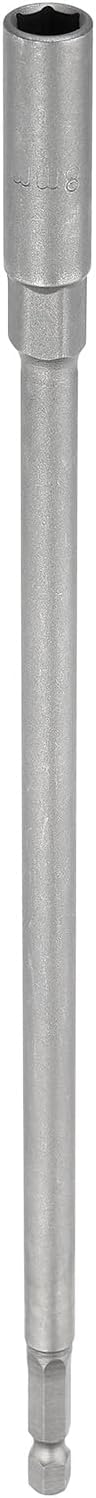 QUARKZMAN 6-Punkt Steckschlüssel Stecknuss 12mm 1/4" Antrieb 250mm 1 Stück
