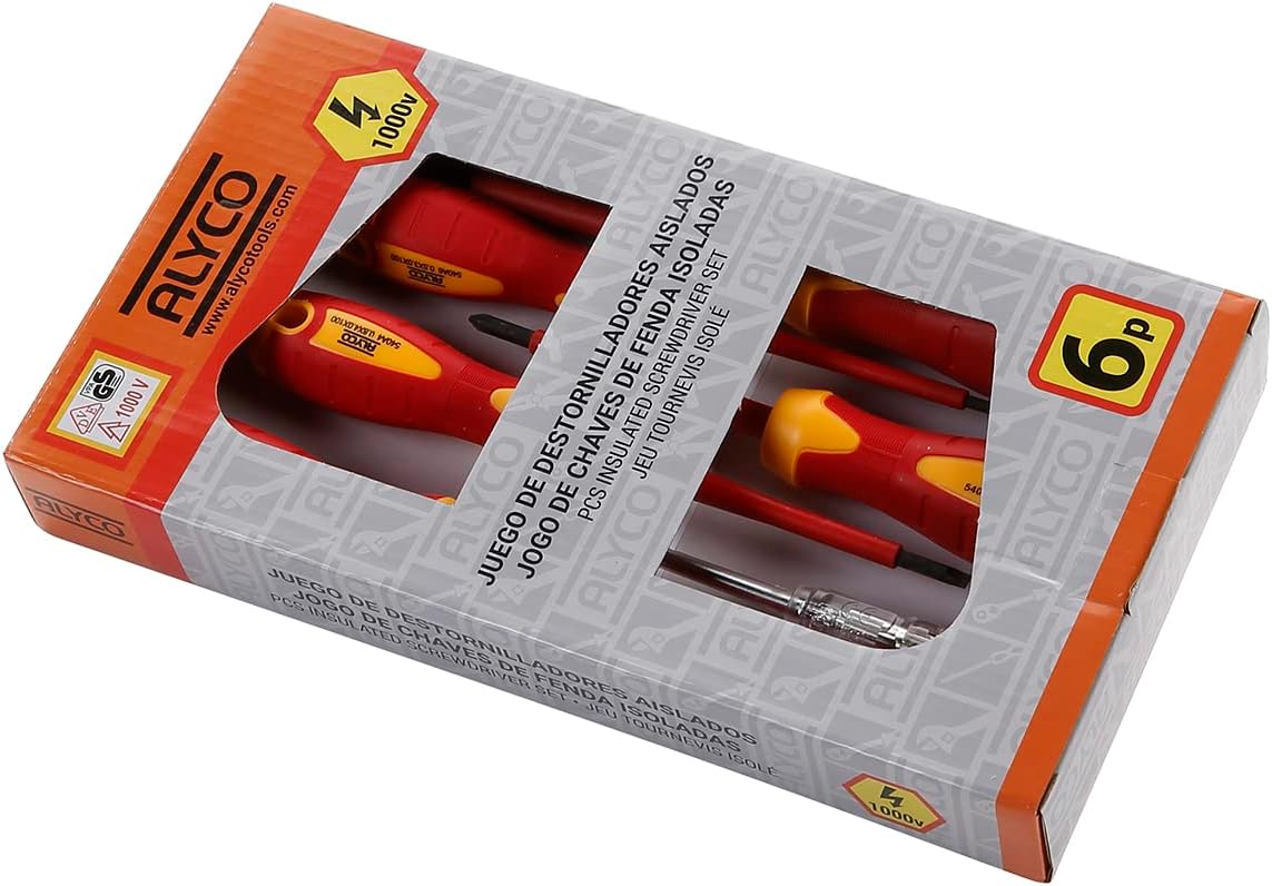 HR 170446 Schraubendreher Set von 6 isoliert HR HIGH RESISTANCE Komponentengriff in Box-Carton