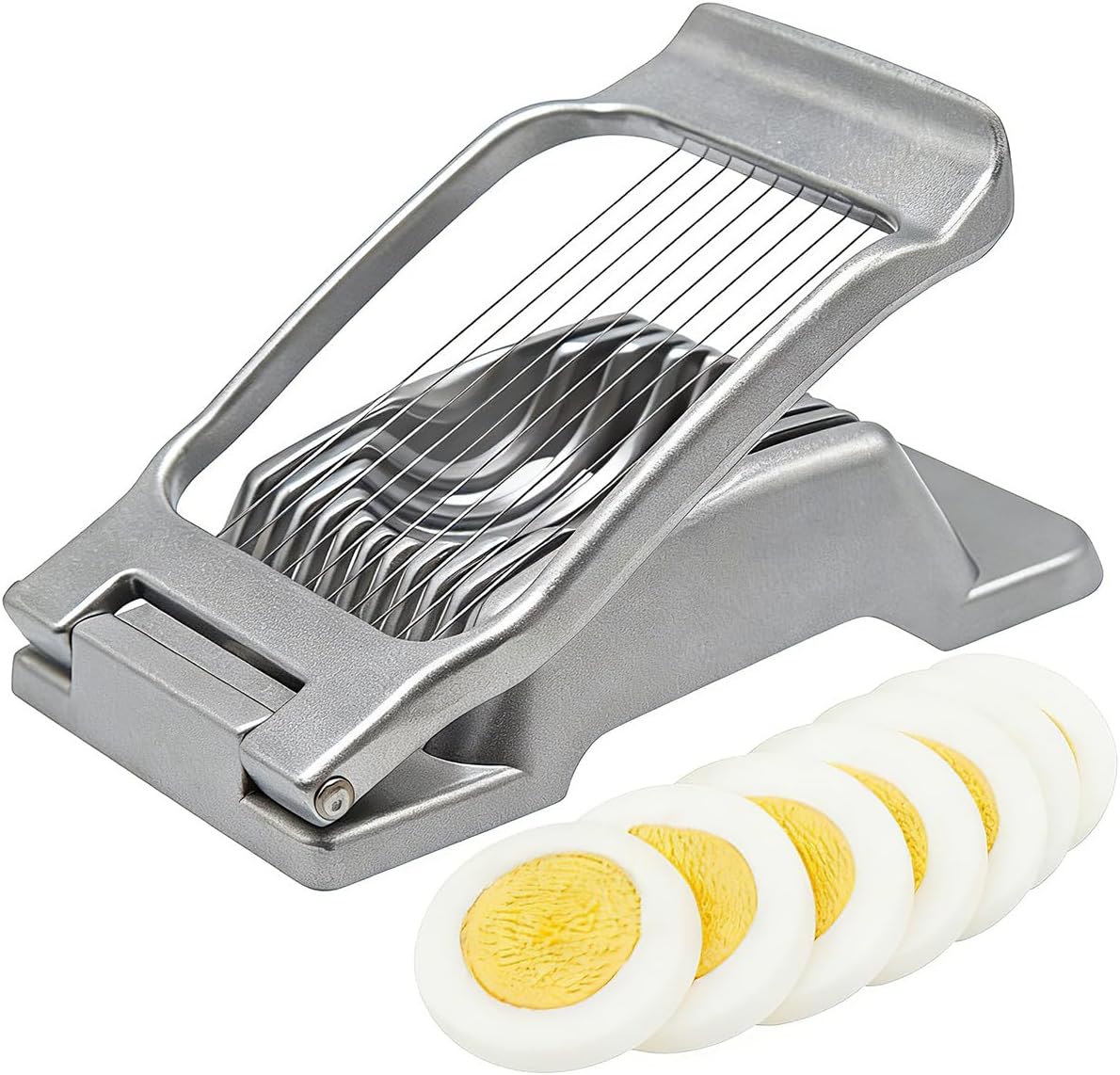 Metall Eierschneider robust, Edelstahl, spülmaschinenfest für Eier