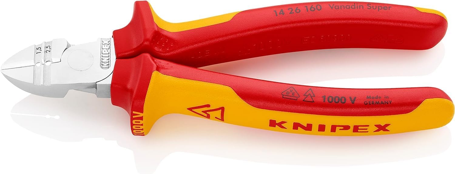 KNIPEX Abisolier-Seitenschneider, 14 26 160 SB