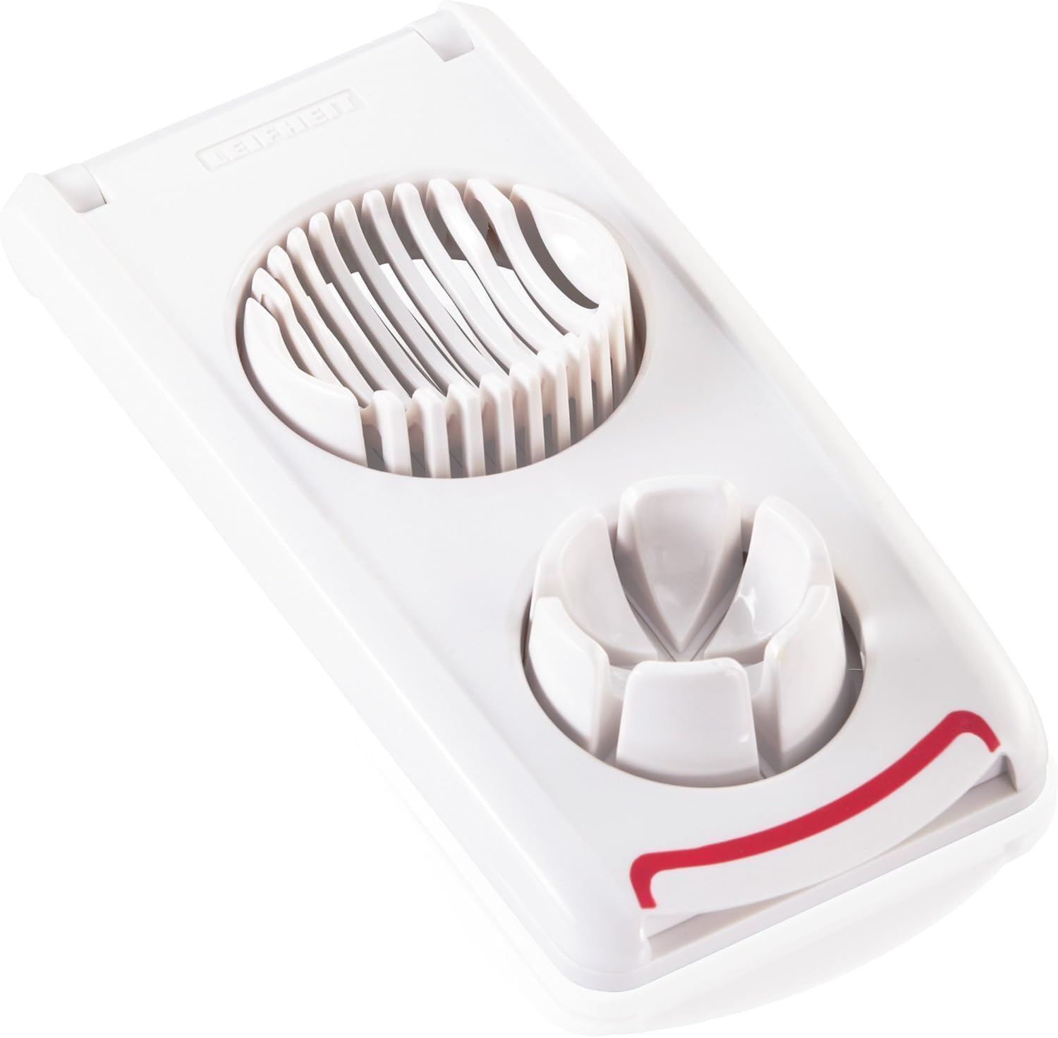 Leifheit Eierschneider Combi, 3-in-1 Edelstahl Küchenhelfer