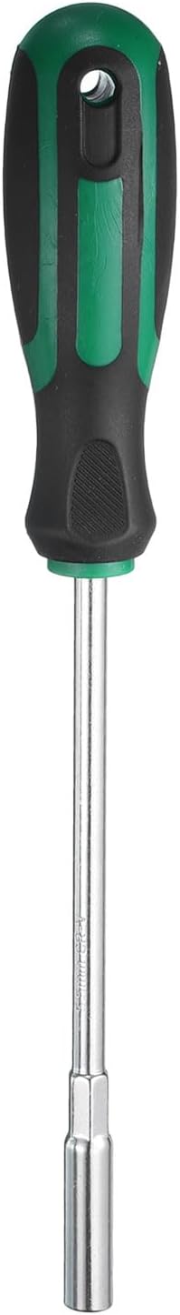 QUARKZMAN Metrischer Nussendreher 5.5mm Durchmesser 150mm Runder Schaft CR-V 6 Punkt Sechskant Sechskant Steckschlüssel Schraubendreher Mit Rutschfestem Griff Zum Festziehen Und Lösen