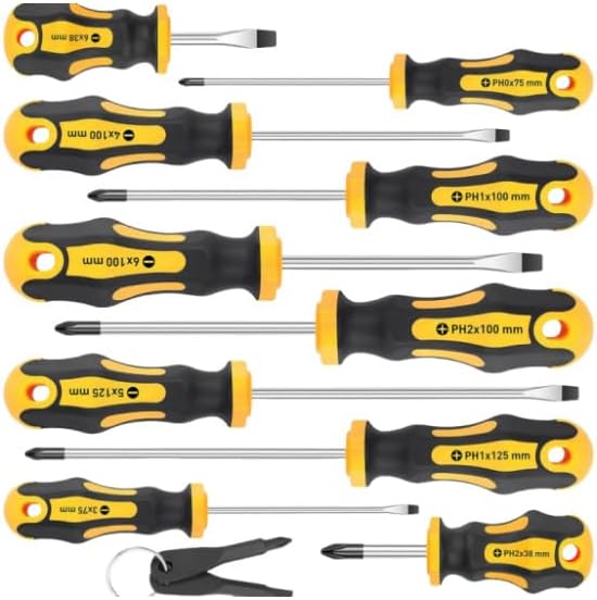 Professionelles Präzisions-Magnetschraubendreher-Set mit gepolstertem Griff