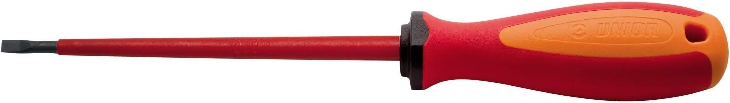Unior Elektriker-Schraubendreher mit 3-Komponentengriff für Schlitzschrauben, 1.2 x 6.5 x 150 mm, 1 Stück, 603VDETBI