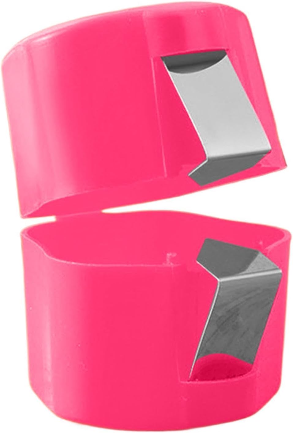 Eierknacker aus Edelstahl – Tragbarer Eieröffner, hartgekochter (HOT PINK)