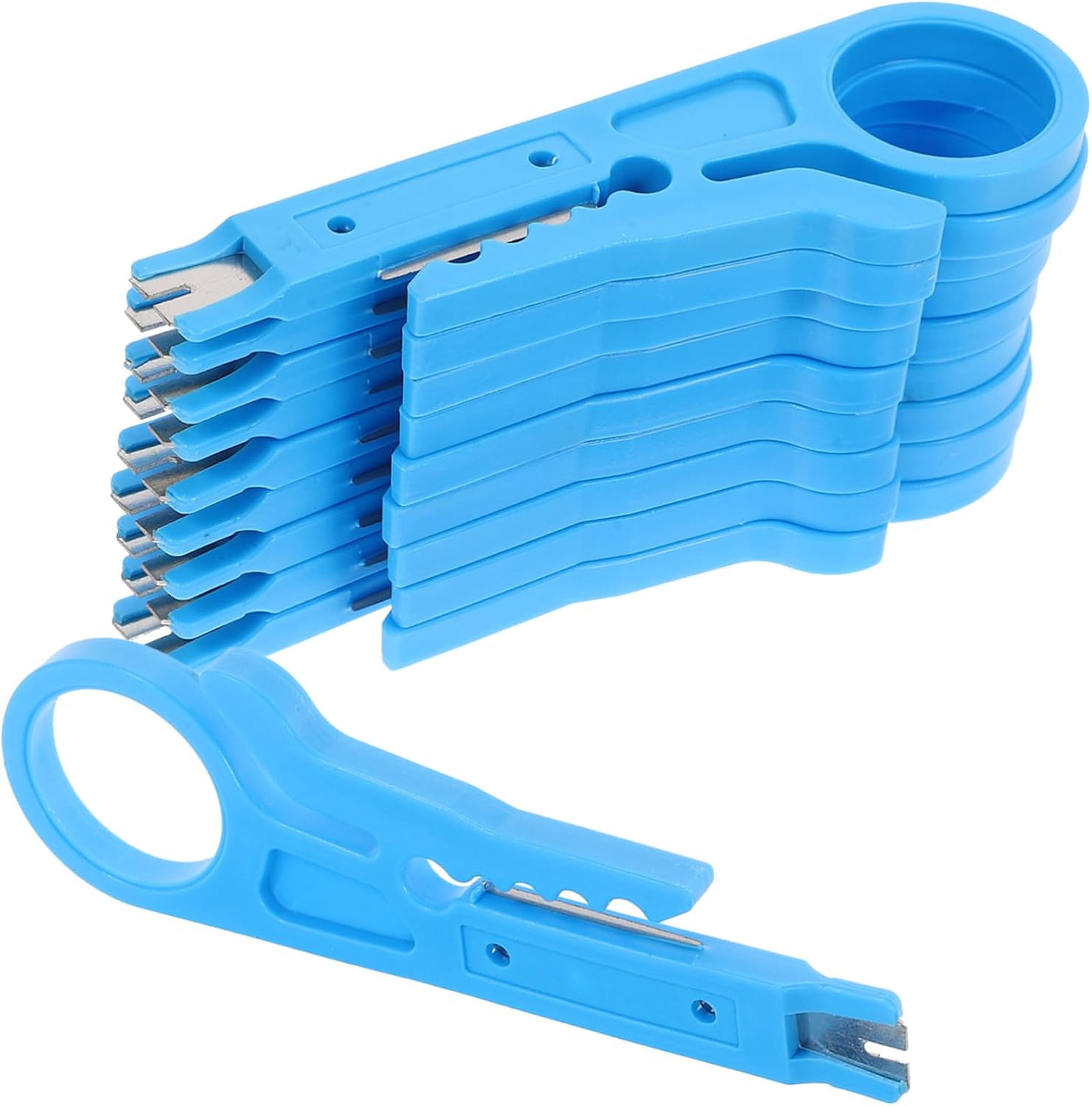 Toddmomy 10 Kleiner Abisolierzangen für Cat5 Kabel und Computer Utp Kabel Abs und Stahl Material Geeignet für Netzwerkkabel und Datenkabel Einfach zu Bedienen