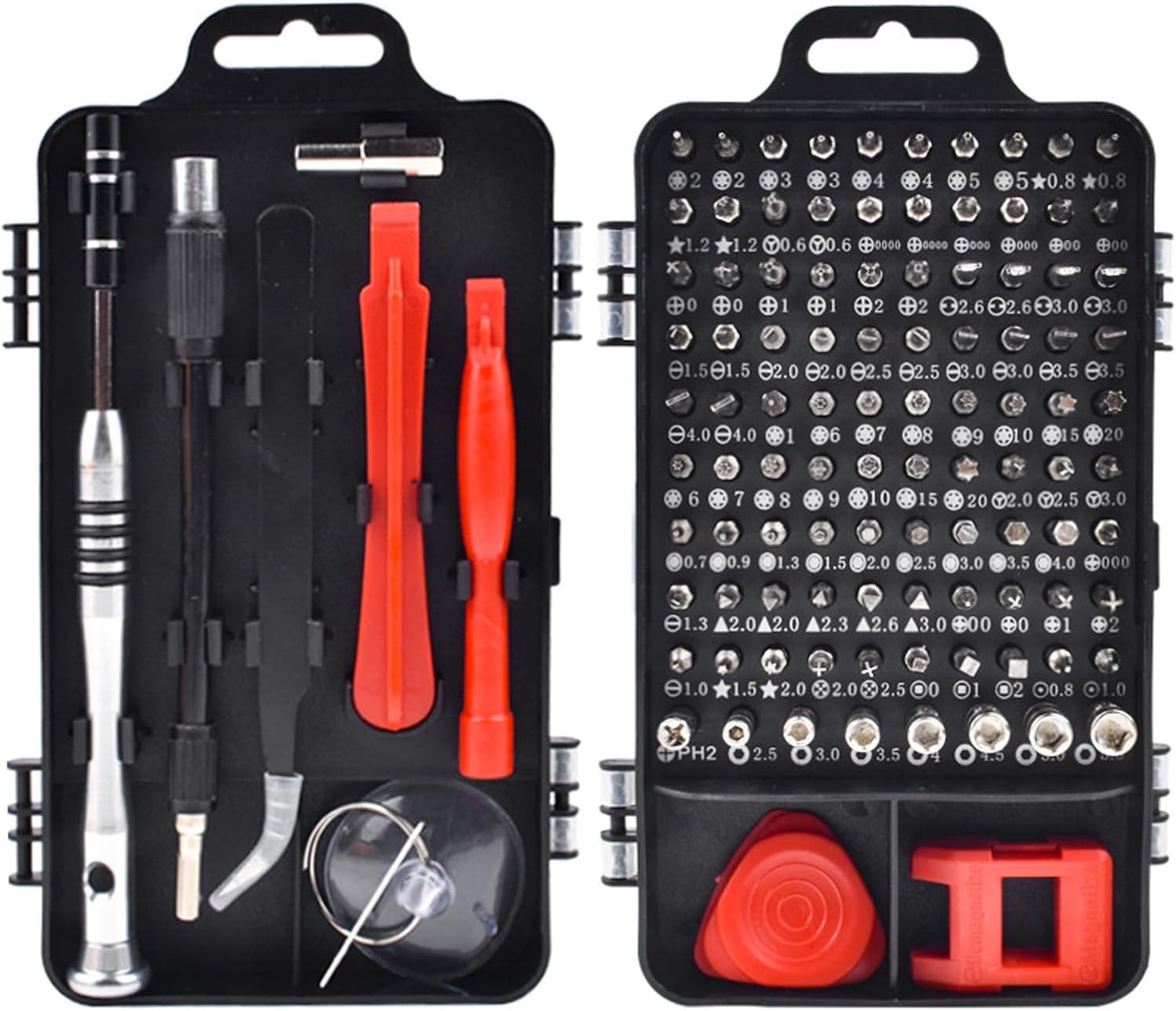 Präzisions-Schraubendreher-Set 110-in-1, Handy Reparatur Werkzeug, Chrom-Vanadium-legierter Stahl, Magnetisch, mit Aufbewahrungsbox, für Laptop, Uhr, Computer, Mobiltelefon