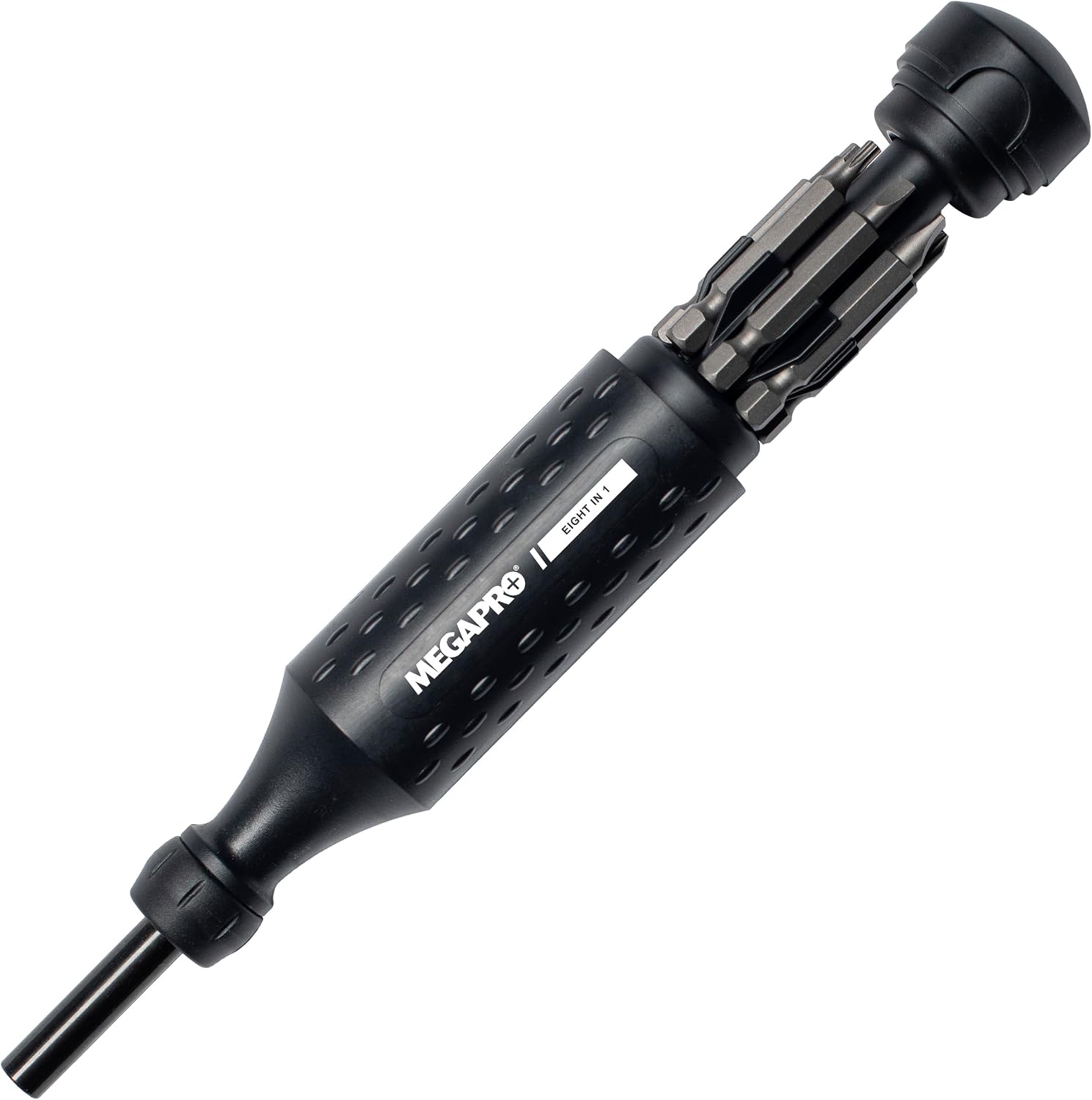 MEGAPRO 8-in-1 Multibit Schraubendreher | Werkzeuge für die Küchenschublade | Haushalt Reparaturen | Multibit Schraubendreher mit ¼" Sechskantschaft | Phillips, Schlitz, Inbus, Pozidriv, Torx |