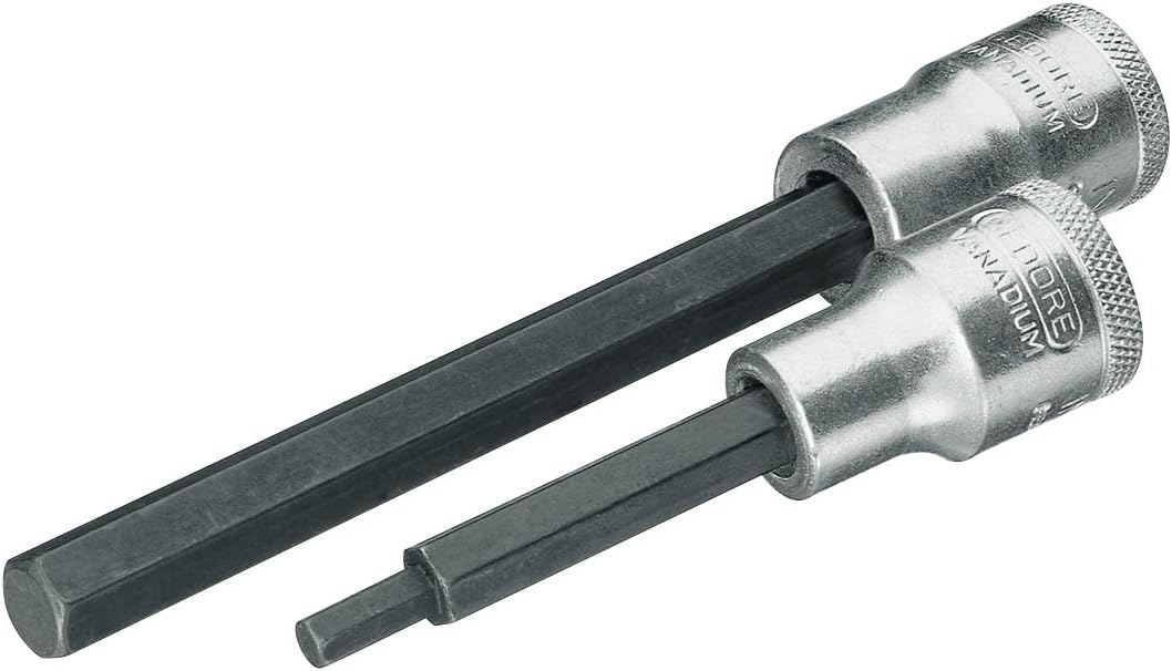 GEDORE 6157140 19 L 5-180 Schraubendrehereinsatz 1/2' 180mm Innen-6-kt 5 mm, 5 x 180 mm