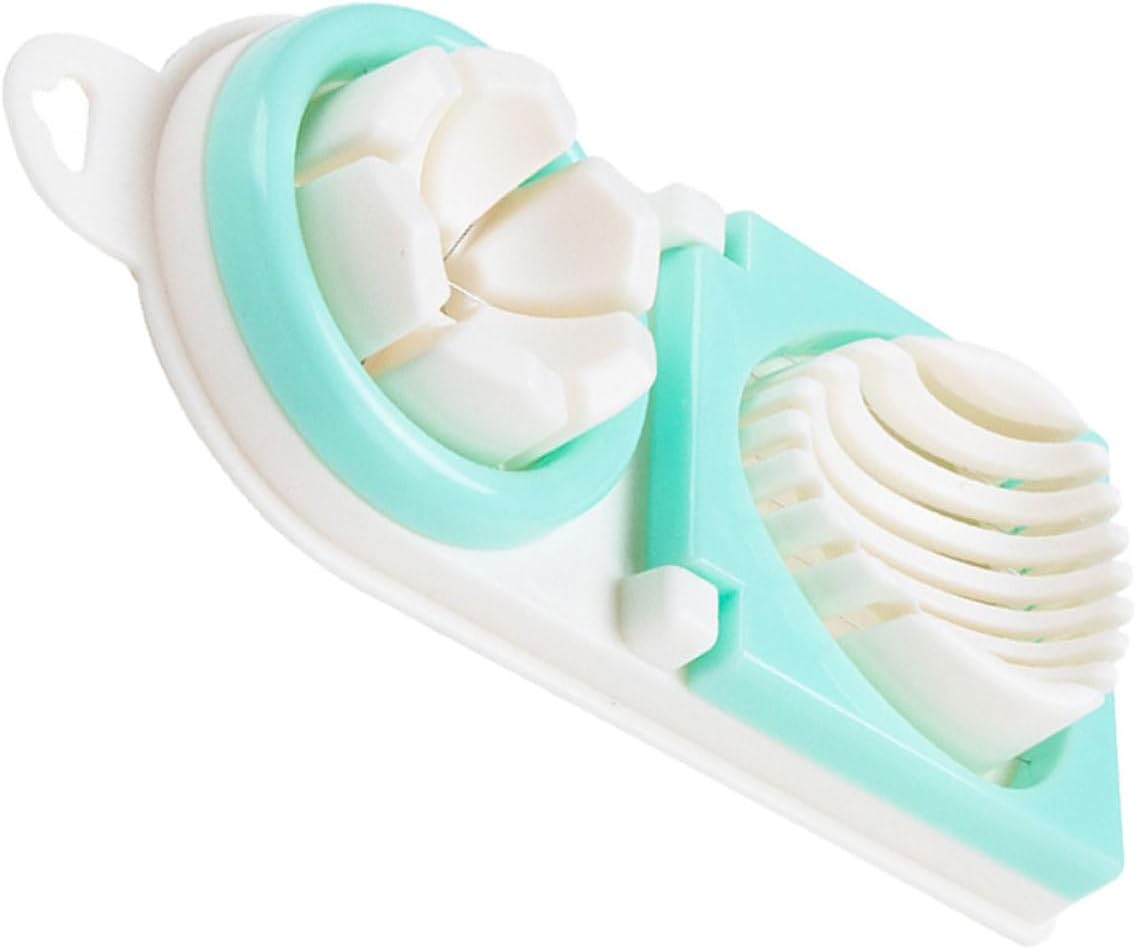 Eierschneider Eierschneider mit Edelstahldraht Edelstahl und PP Grün Ergonomisch für Hartgekochte Eier und Ei