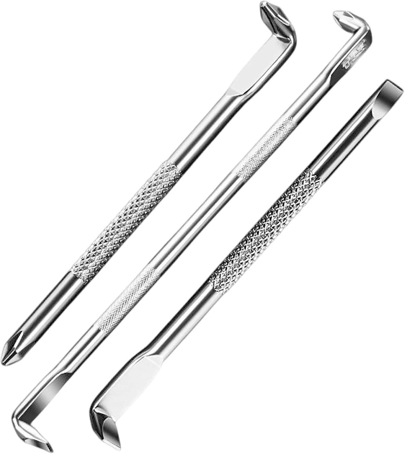 4 Stück L-Typ Doppelkopf Schraubendreher, 118mm/180mm Kreuzschlitz und Schlitzschraubendreher, 90 Grad Winkelschraubendrehersatz, Offset Magnetische Schraubendreher-B