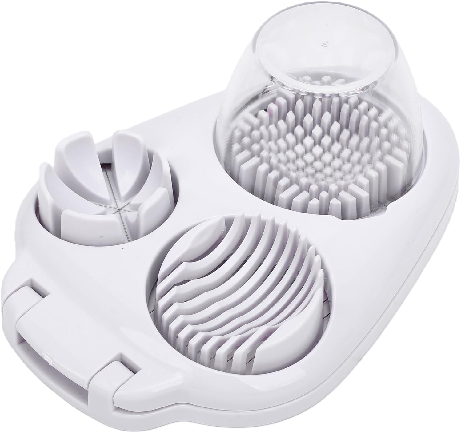 3-in-1-Eierschneider mit 3 Schneidearten, ergonomisch