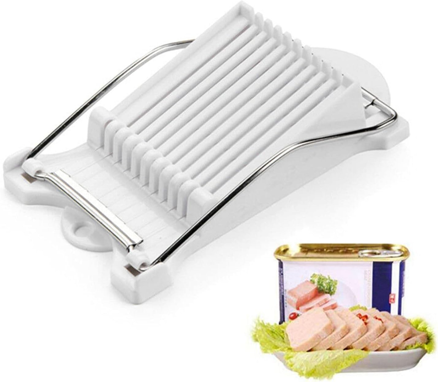 Küchenschneider Lebensmittelschneidemaschine Eierschneider Multifunktional Eierschneider Edelstahl Küchenschneidwerkzeug Lebensmittelschneider Für Mittagessen Fleisch/Gekochtes Ei/Käse/Obst Usw