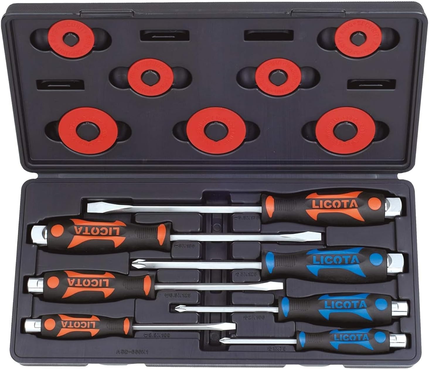 LICOTA Tools Schraubendreher-Satz 7-tlg. m. Durchgehender Klinge, ASD-600K1