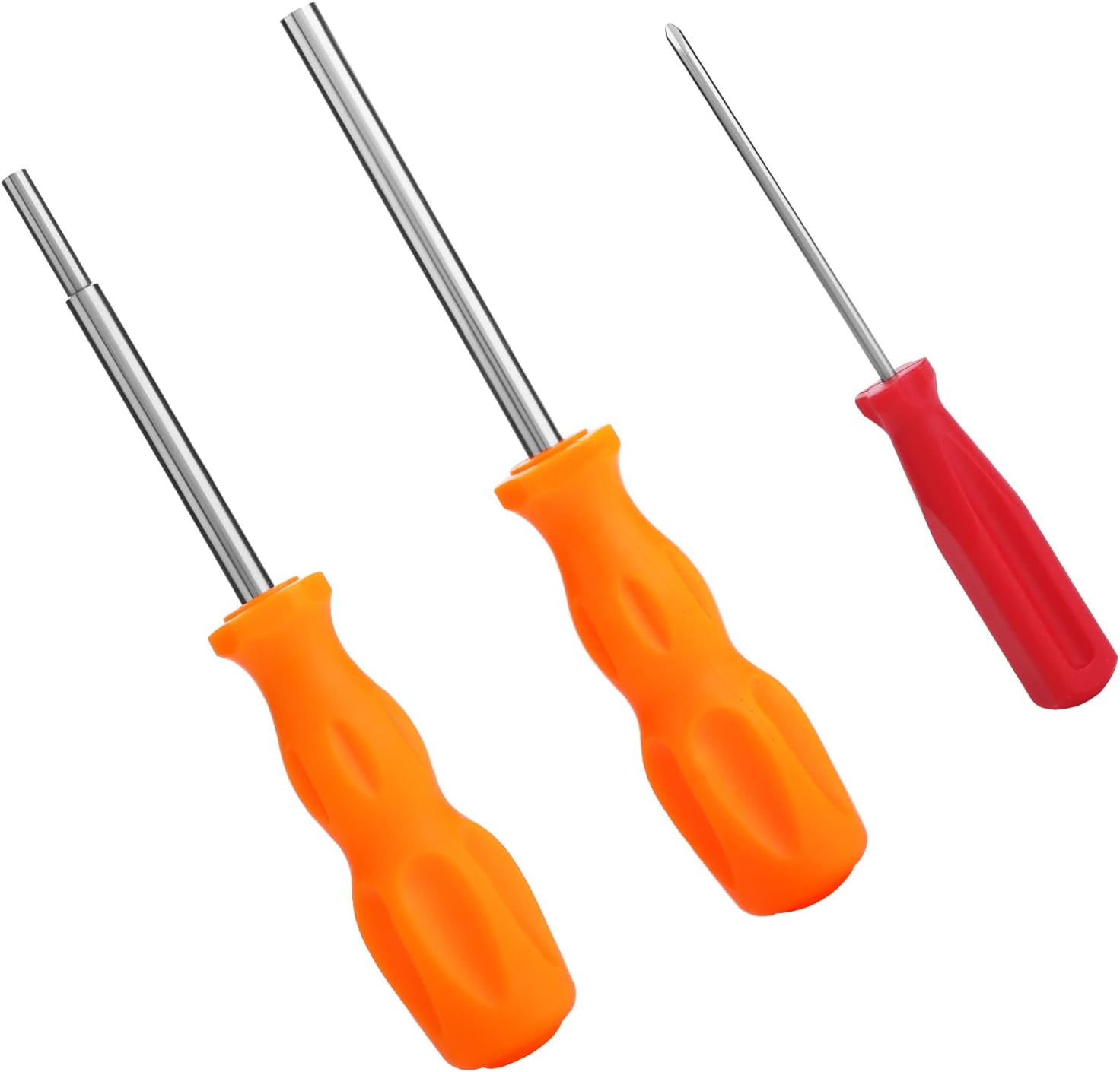 Prasacco 3-teiliges Gamebit Sicherheits Schraubendreher Set, 3.8/4.5 mm Sicherheits-Schraubendreher und 2,5 mm Drehschraubendreher-Werkzeuge für offene Reparatur, SNES, NES, N64 und Spielkartuschen
