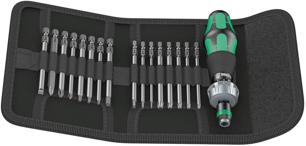 Wera 05051531001 Kraftform Kompakt 60 RA-R Imperial 1, 17-teilig